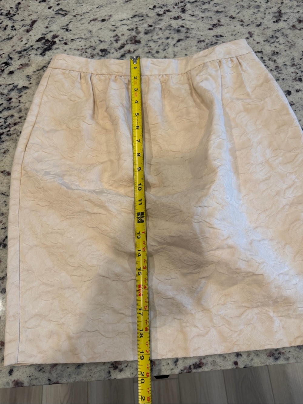 Love Moschino Cream Textured A-Line Skort